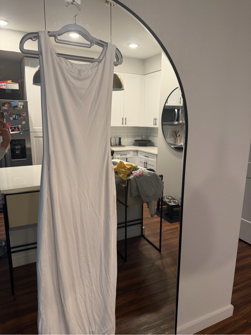 SKIMS White Sleeveless Maxi Slip Dress